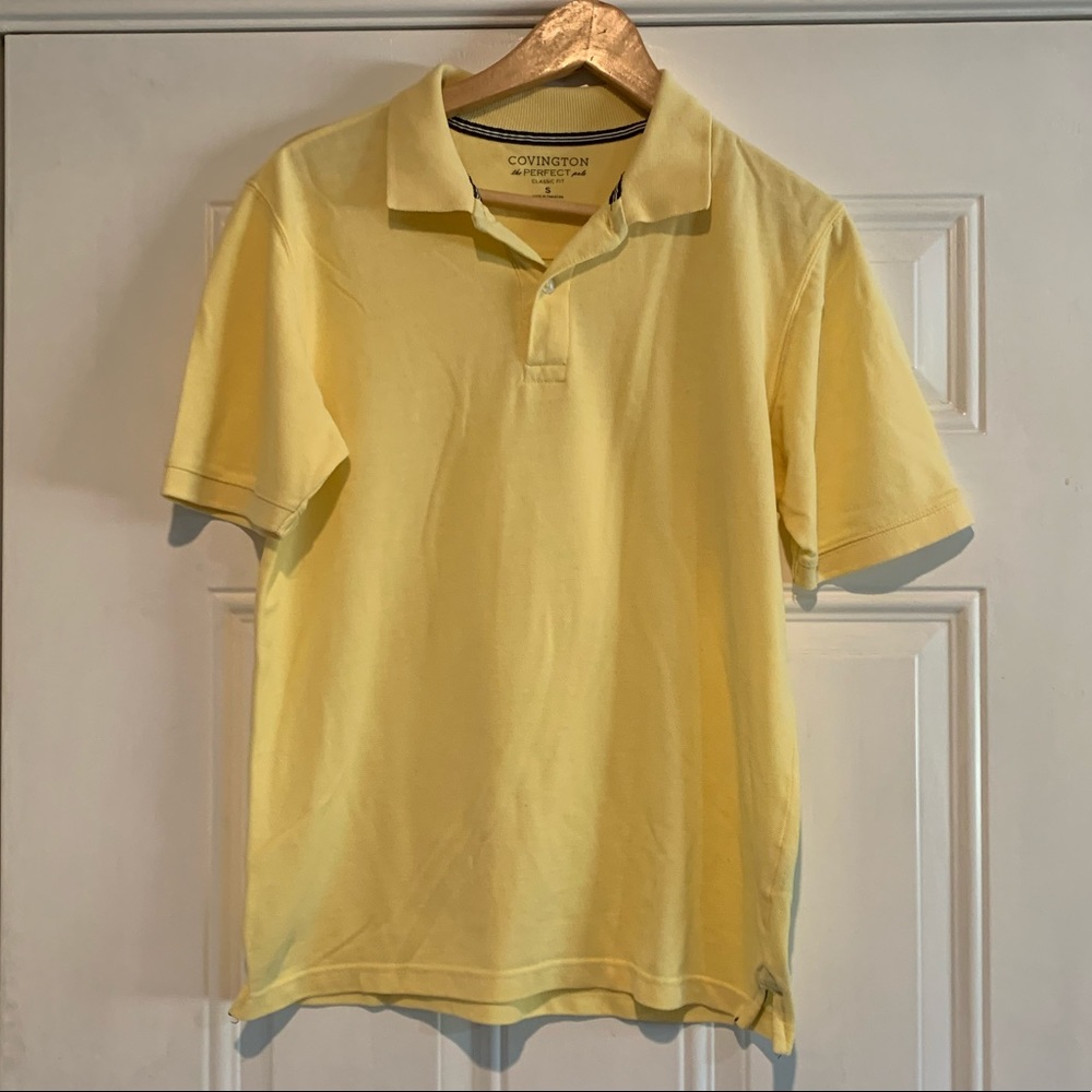 Men’s Covington Shirt EUC. Small. Pale Yellow